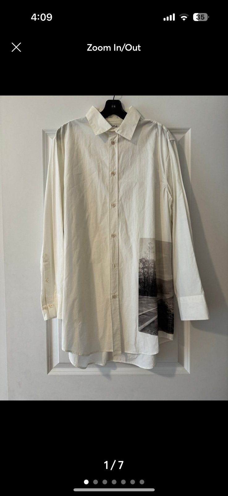 Cos Button up unisex long sleeve shirt