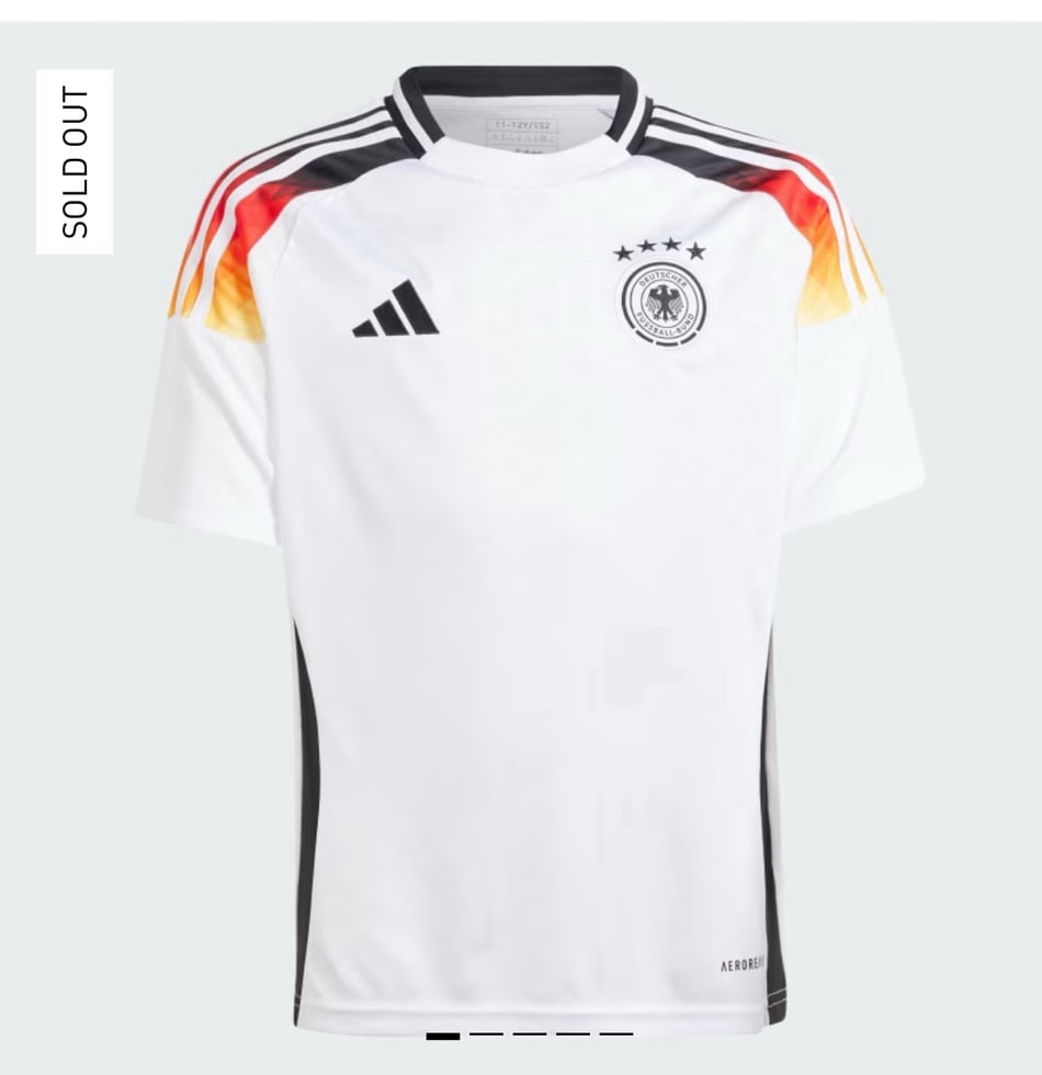 GERMANY 24 HOME JERSEY KIDS 14/16 authentic