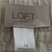 New Loft Outlet Wide Leg Linen Blend Pants Size 14 Drawstring Beige Beach