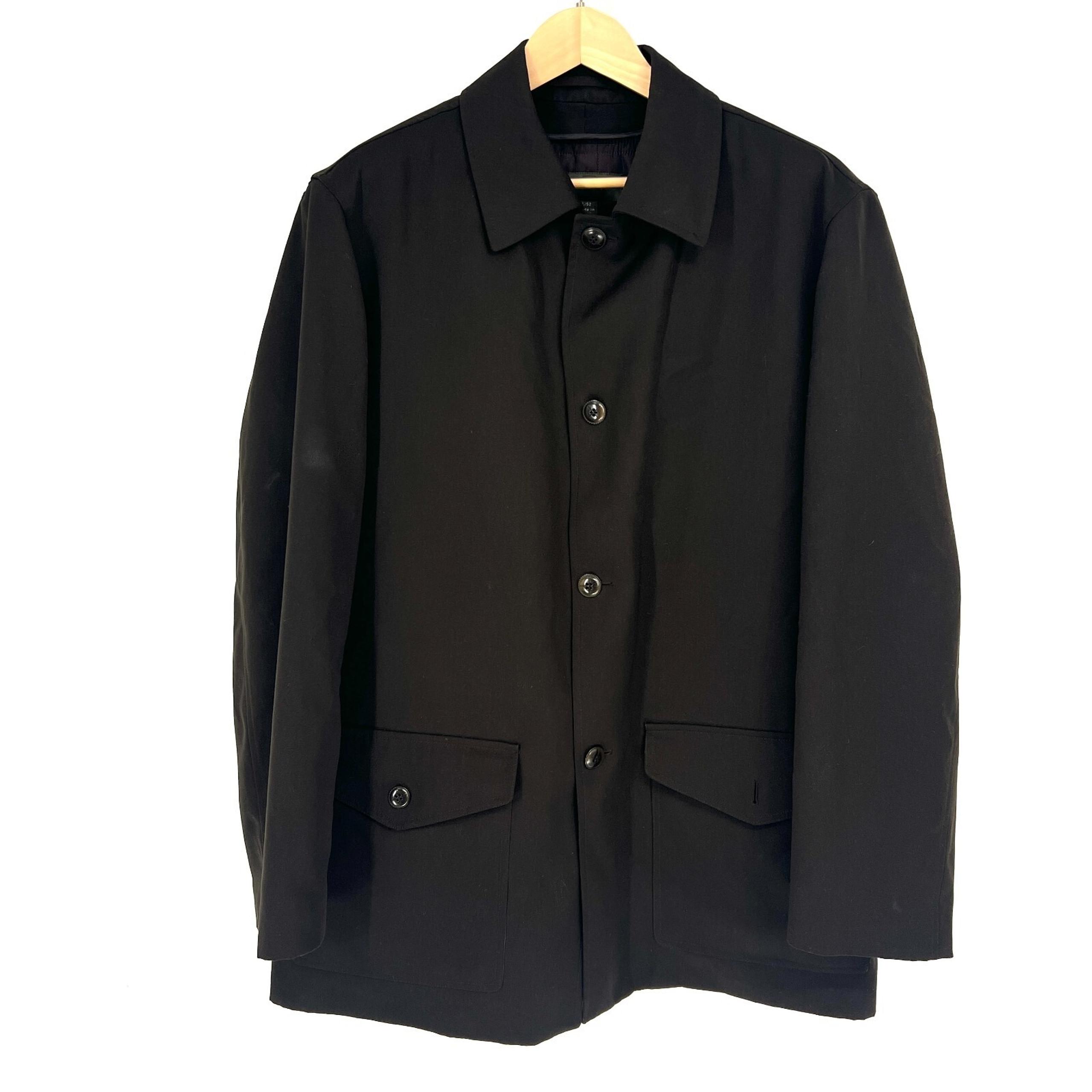 Ermenegildo Zegna Button Front Car Coat Jacket Mens Size L/52 Green Flap Pockets