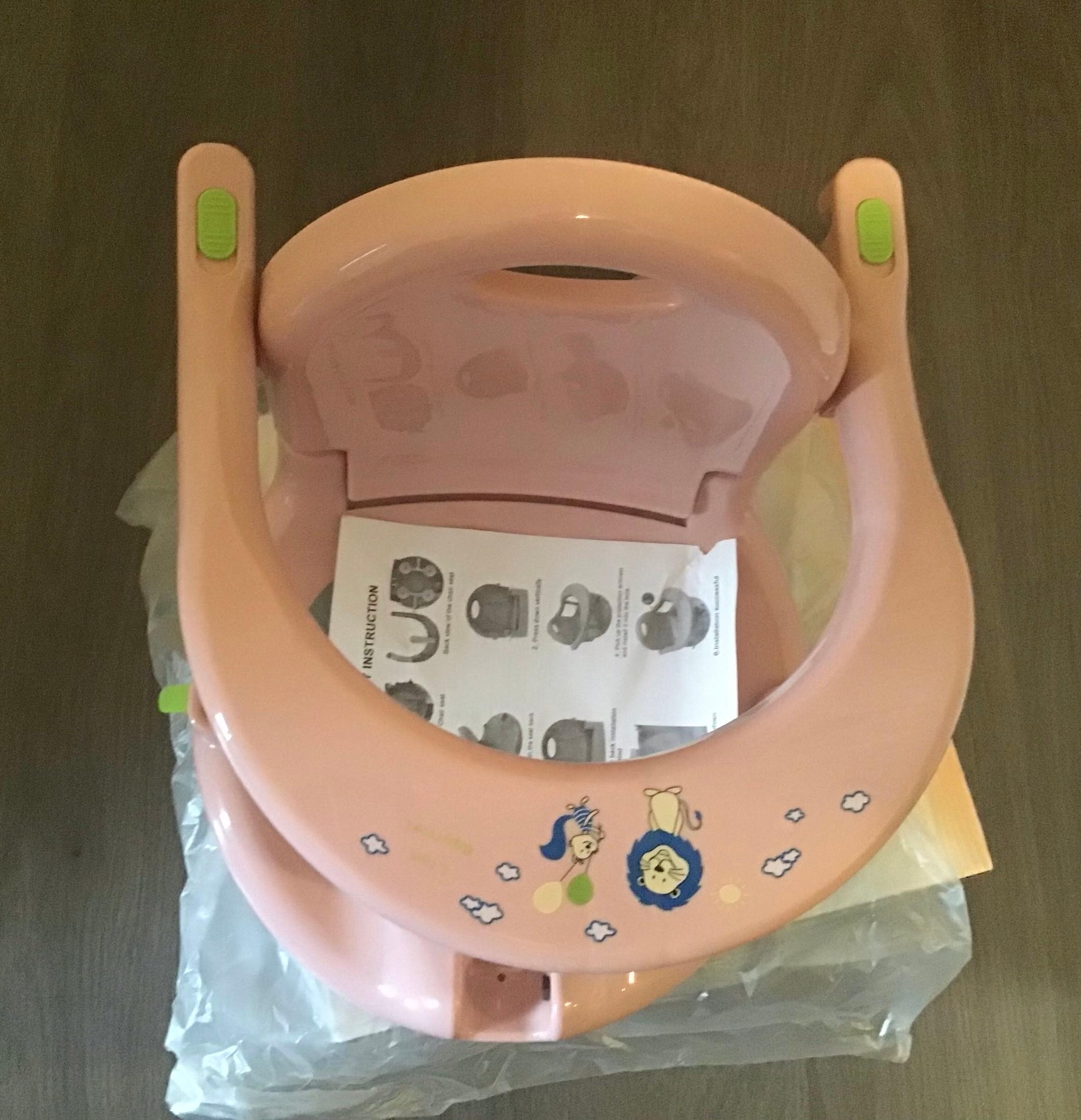 PINK Baby Bath Seat for Infant Toddler 6 Months and up, Por Foldable Non-Slip Ba