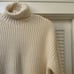 MADEWELL Wide Rib Turtleneck Antique Cream Sweater, Size XS, NWT 98
