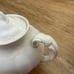 Stained and crazed ironstone teapot warranted M.T.&K. Stamp