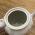 Stained and crazed ironstone teapot warranted M.T.&K. Stamp