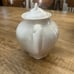 Stained and crazed ironstone teapot warranted M.T.&K. Stamp