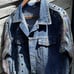 Eras Tour Ready: Dazzling Upcycled Se7en Jacket with Chic Design! Oversized Med