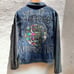 Eras Tour Ready: Dazzling Upcycled Se7en Jacket with Chic Design! Oversized Med