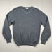 Ermenegildo Zegna Sweater Mens L Rayon Nylon Acryclic Blend Italy V Neck Texture