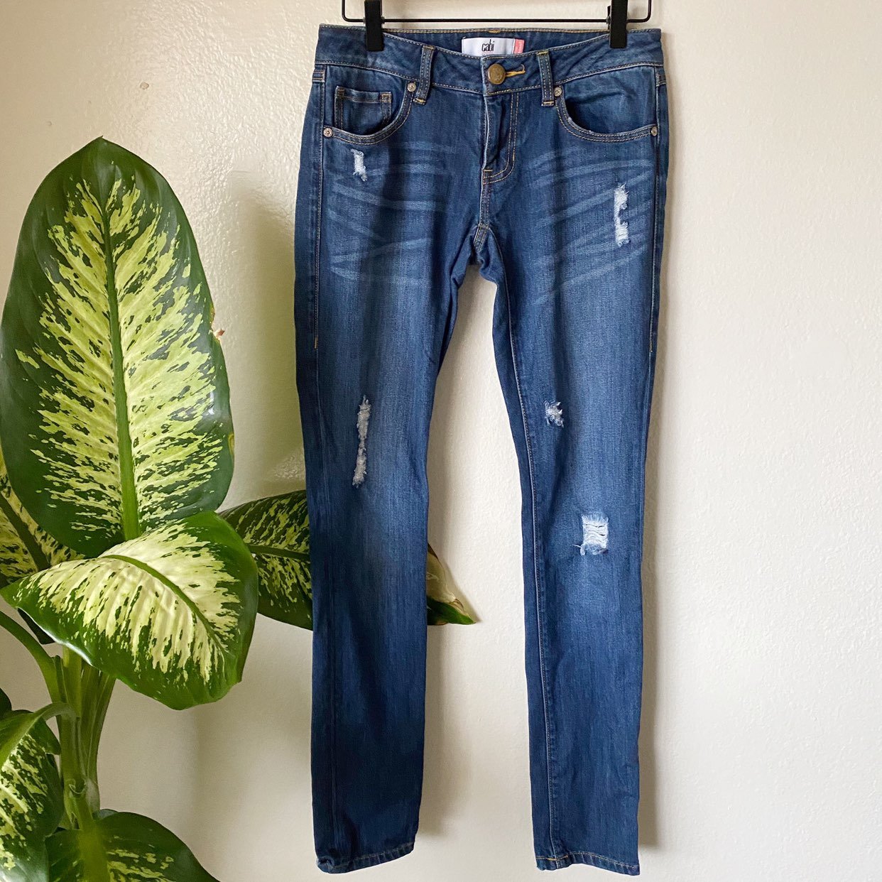 Cabi Slim Distressed Boyfriend Jeans
