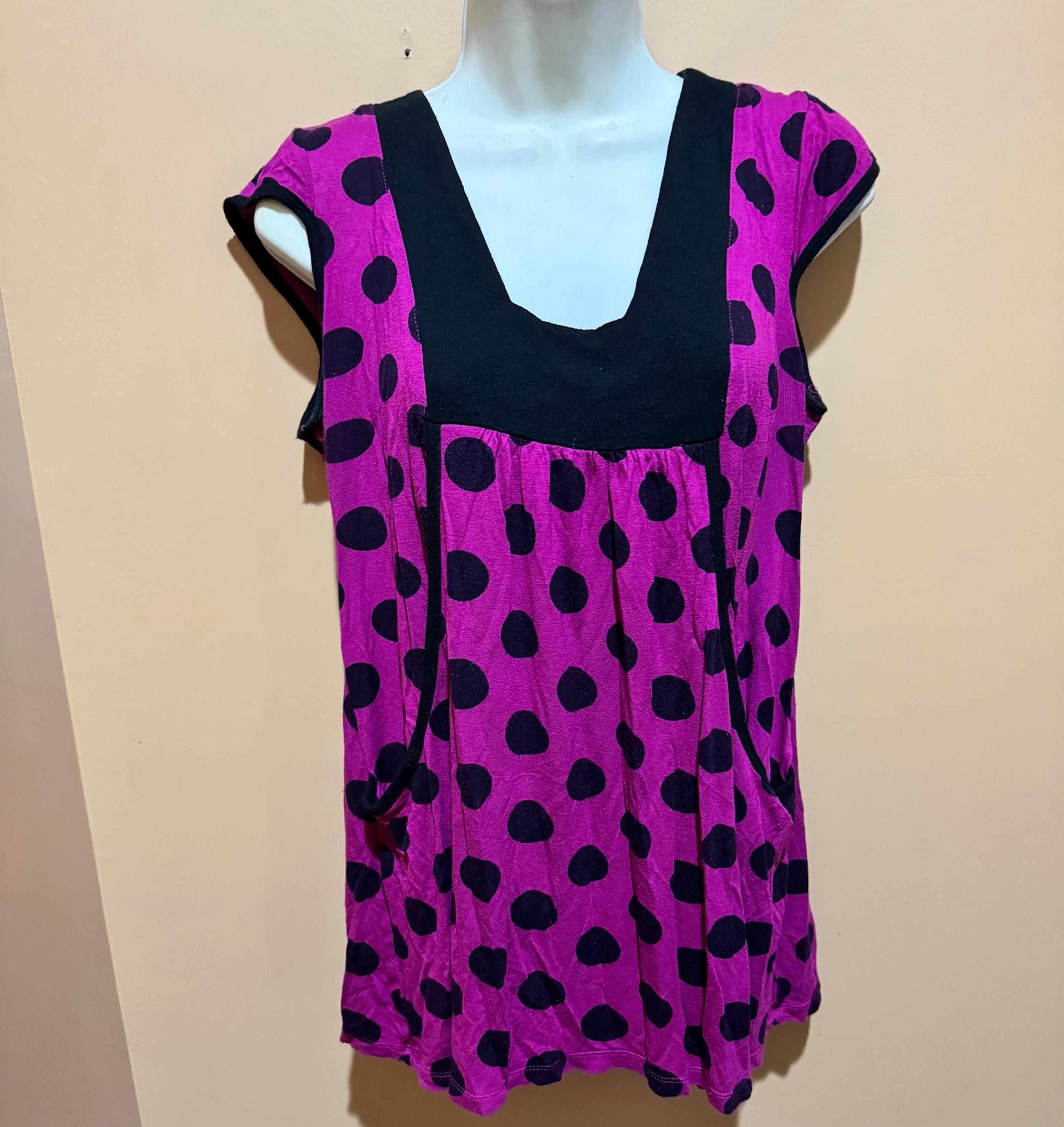 Pink Polka Dot Top