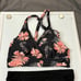 Yonique Black Coral Floral High Waisted Plus Size Bikini Swimwear NWT Size 12W