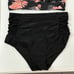 Yonique Black Coral Floral High Waisted Plus Size Bikini Swimwear NWT Size 12W