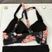 Yonique Black Coral Floral High Waisted Plus Size Bikini Swimwear NWT Size 12W