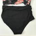 Yonique Black Coral Floral High Waisted Plus Size Bikini Swimwear NWT Size 12W