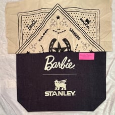 Barbie X Stanley Houston pop-up tote bag & bandana