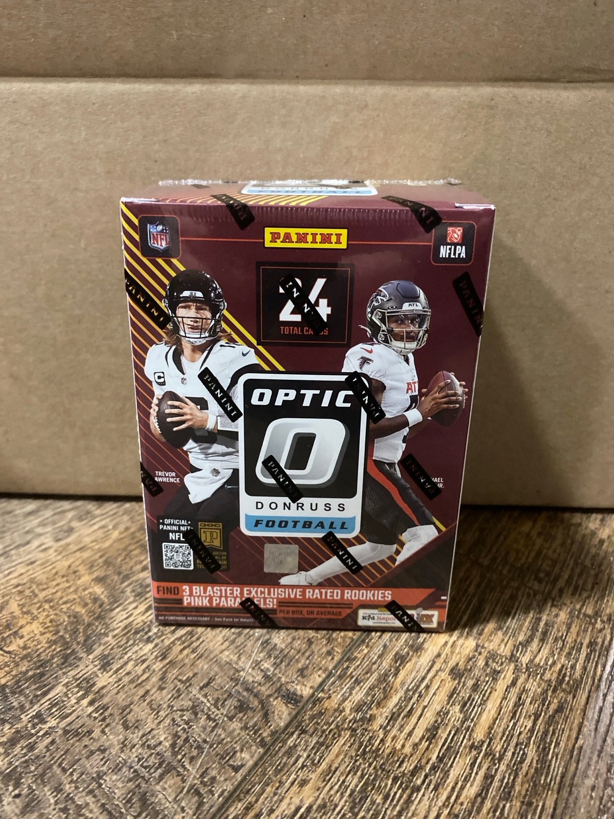 2024 Panini NFL Donruss Optic Football Blaster Box Pink Parallel