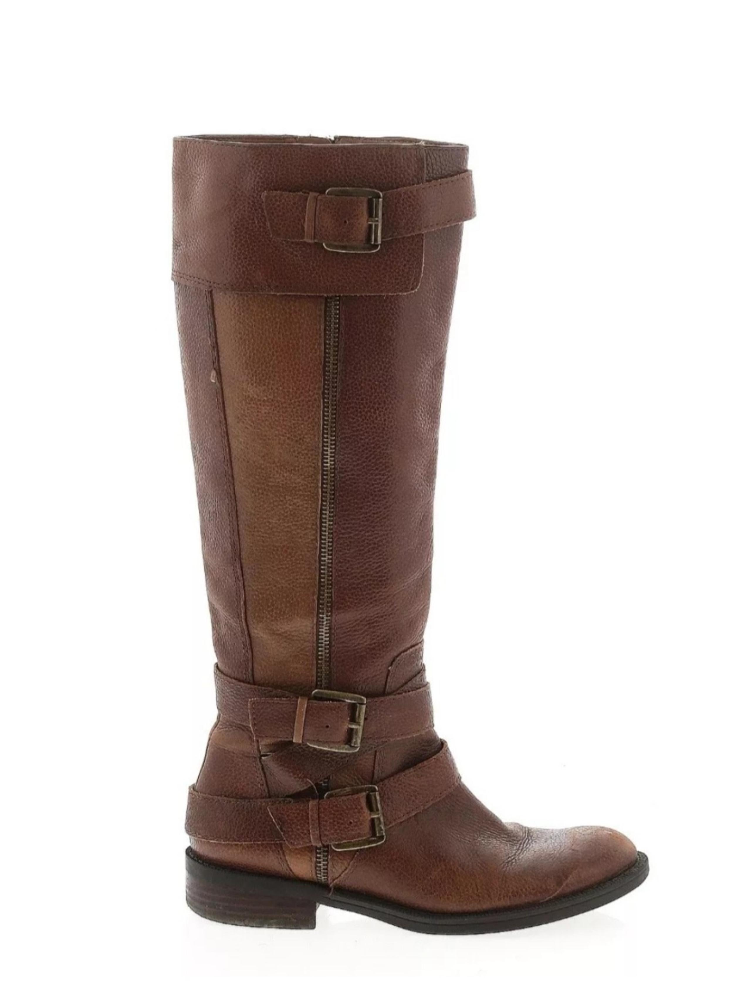 Enzo Angiolini women's brown leather riding boots