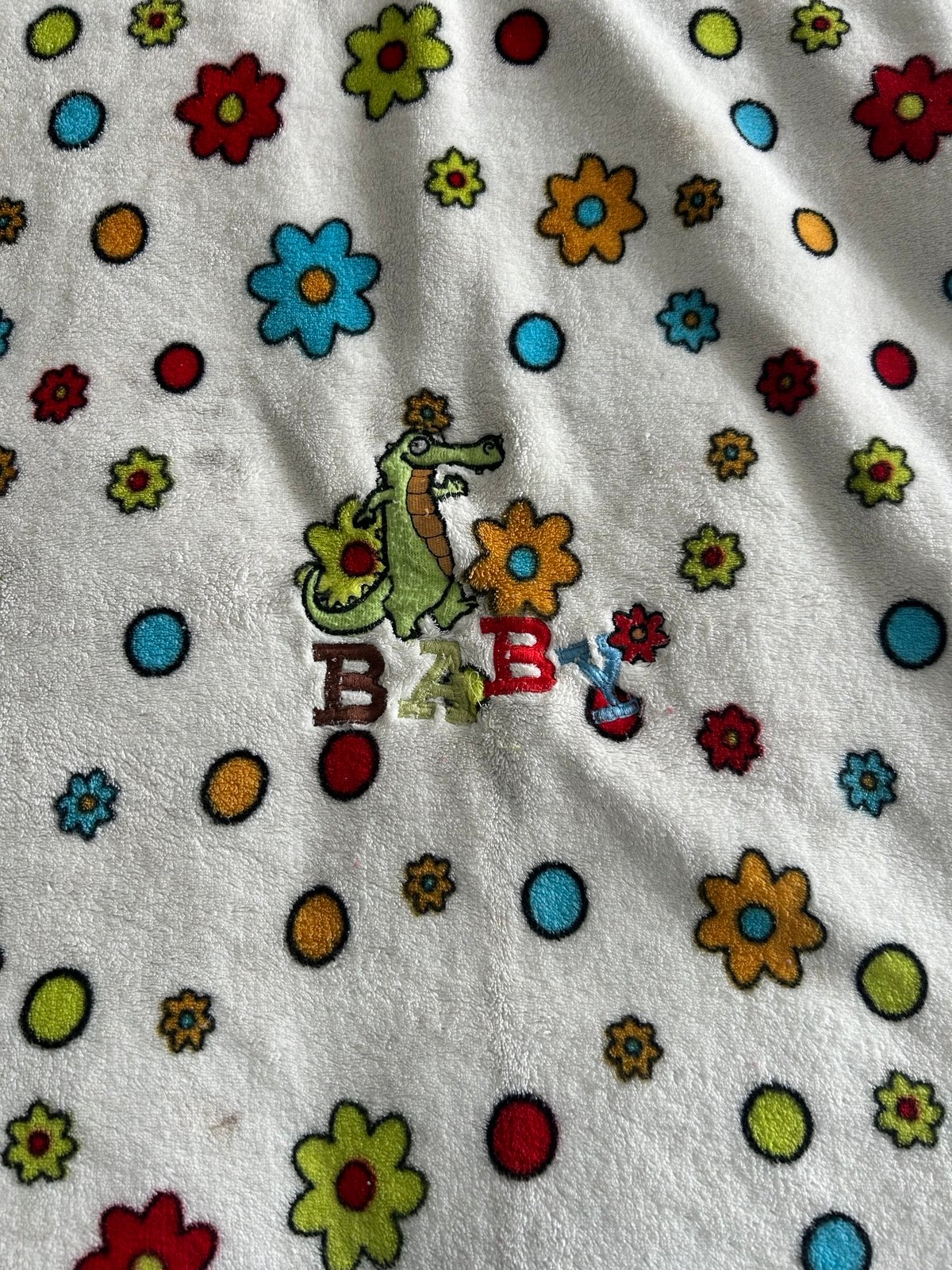 Vintage NorthPoint Baby Alligator baby blanket