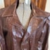 Vintage size 42 men’s Excelled brown leather jacket removable liner button
