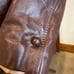 Vintage size 42 men’s Excelled brown leather jacket removable liner button