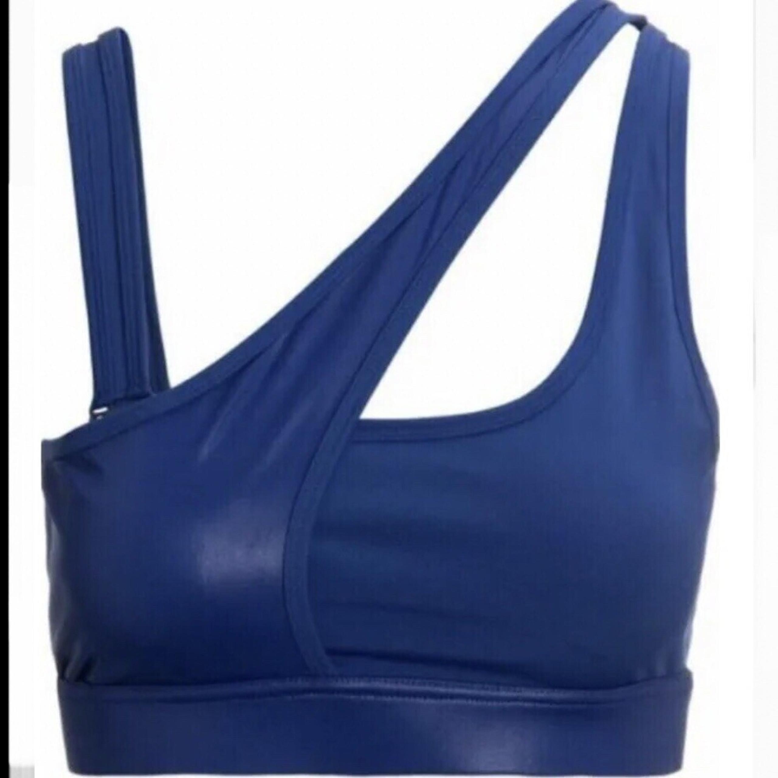 Laundry by Shelli Segal NWT Crossover Removable-Strap Sports Bra Royal Blue XL