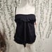 Cache Coeur Maternity Black Ruffle Trim Swimsuit Top - Size S