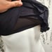 Cache Coeur Maternity Black Ruffle Trim Swimsuit Top - Size S