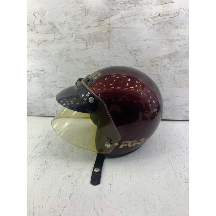 Vintage Bell FG3S HJC Snell M85 Burgundy DOT Helmet W/ Visor XS 6 5/8