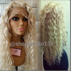 Blonde water wave lacefront wig 24inches