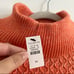 NWT Talbots Textured Stitch Sweater in Festive Coral Orange size Medium