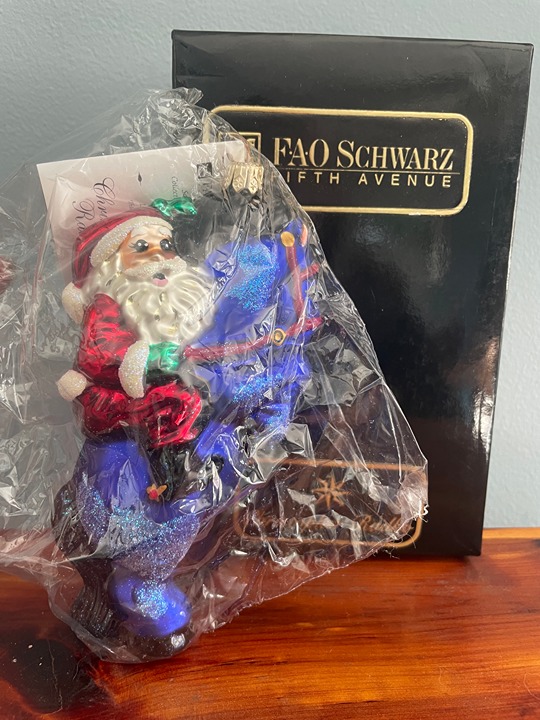 Christopher Radko FAO Schwarz 1939 Christmas Ornament Horse Sealed in Box