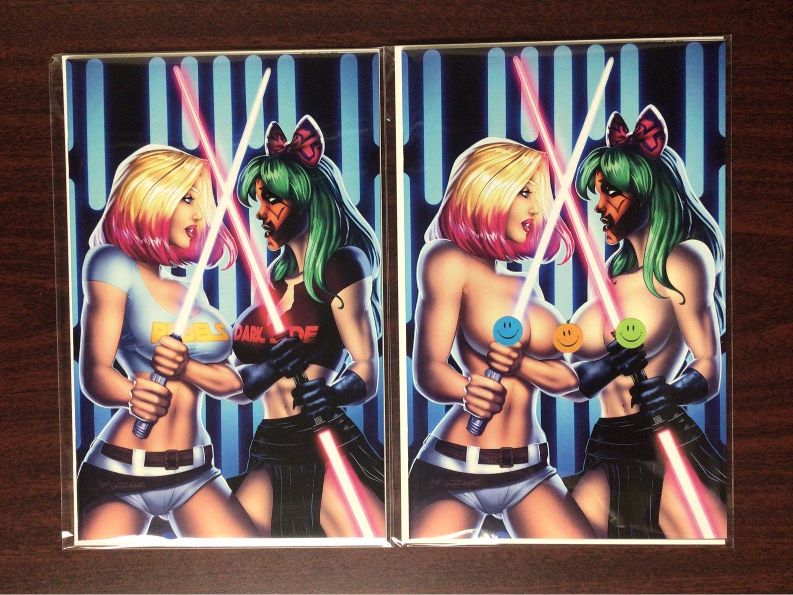 Totally Rad Wars Star Wars Lightsaber Duel Naughty & Nice Virgin Set Exclusive
