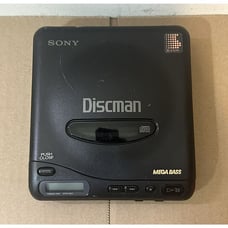 Vintage Sony Discman D-11 Mega Bass Portable CD Player Black Tested Working
