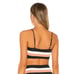 L*Space Rebel Stripe Bikini Top in Black Size Small NWT