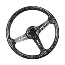 NEW JDM UNIVERSAL 350MM FORGE CARBON Acrylic Deep Dish 6 Holes Steering Wheel