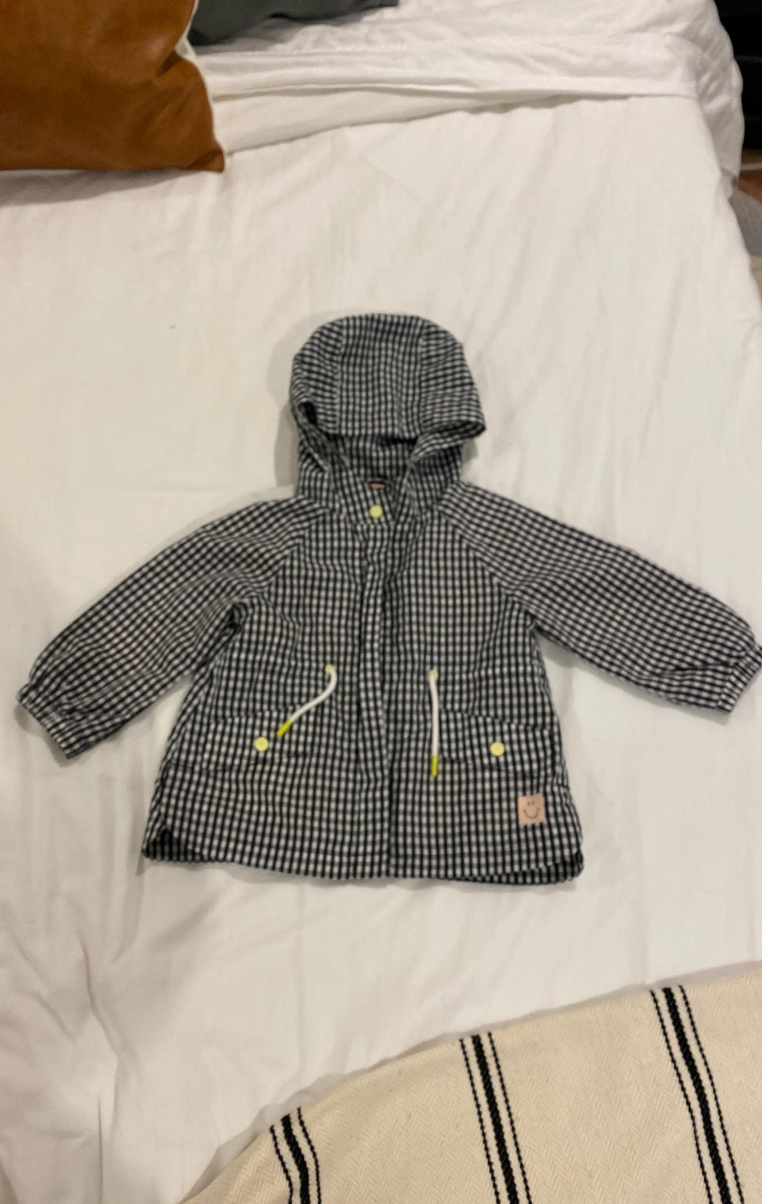 ZARA baby girl rain jacket with hood
