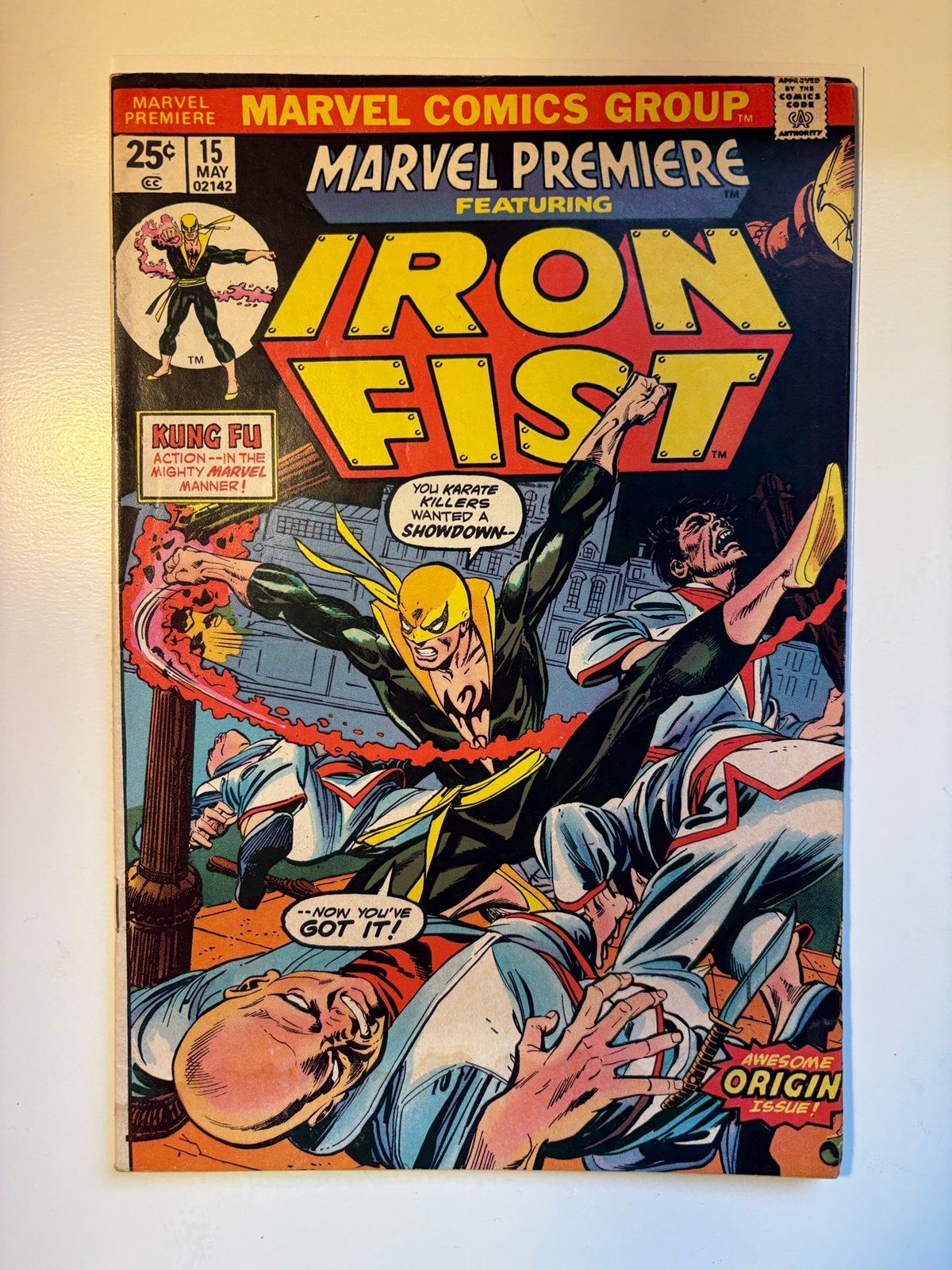 Marvel Premiere #15 KEY! 1st App. Iron Fist! MISSING MVS (Marvel Comics 1974)