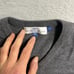 Peter Manning Sweater Size 4 (Large) 100% Merino Wool V Neck Knit Pullover Gray