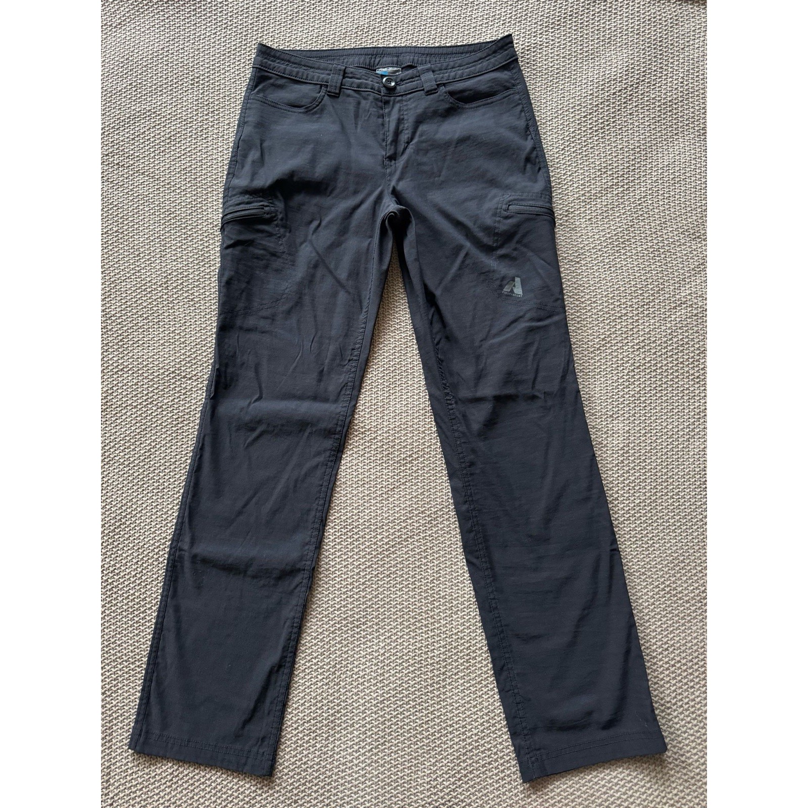 Eddie Bauer Women's Black Nylon First Ascent Performance Pants Cargo Sz 6