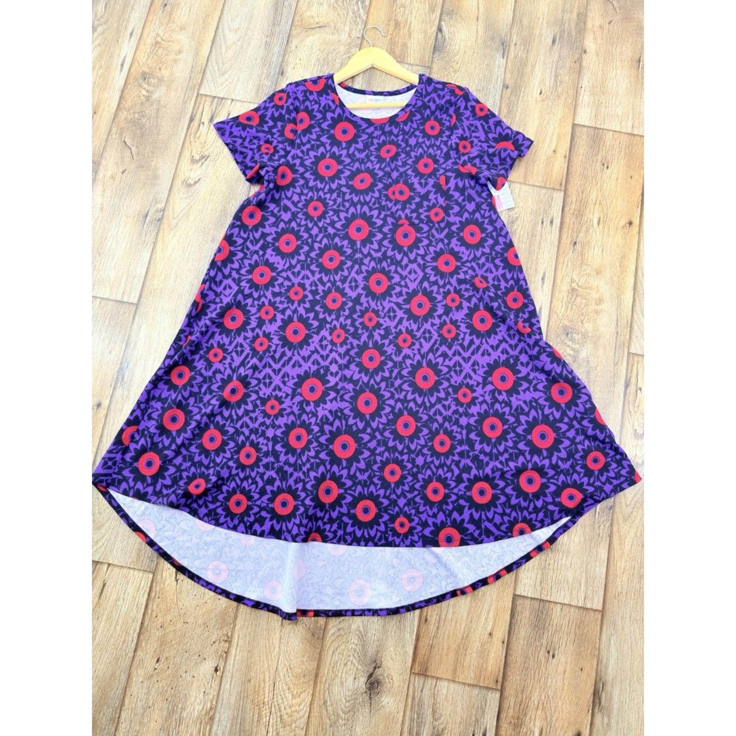 Lularoe NWT Carly High Low Dress Women's Size M  Geometric Multicolor