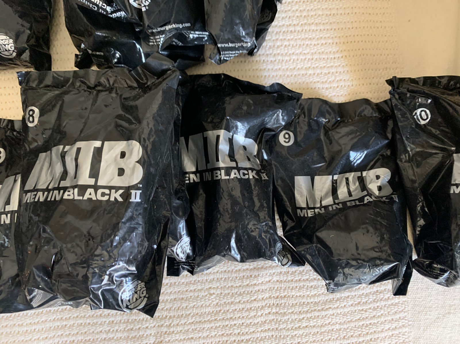 Men in black 1 and 2 Burger King toys