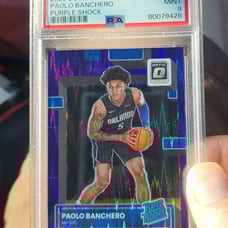 Paolo Banchero purple rated rookie psa 9