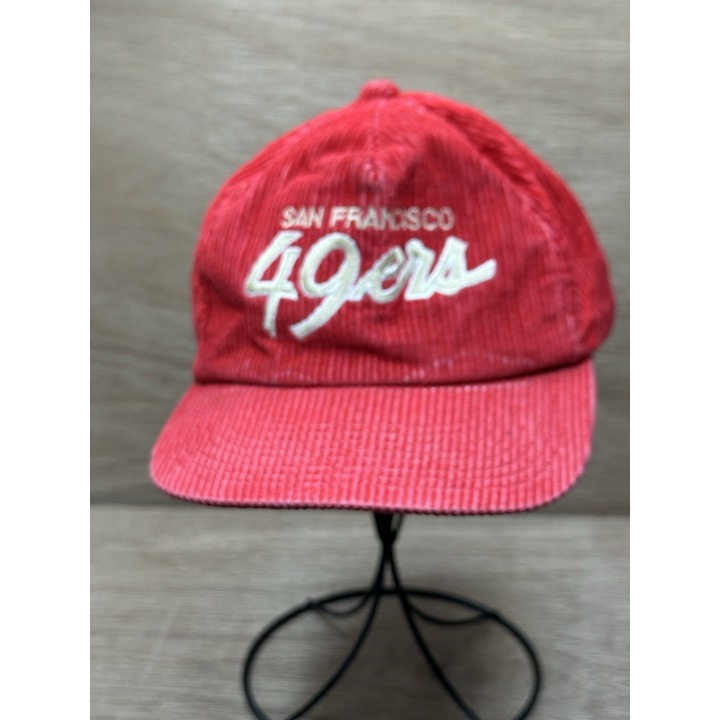 Vintage NFL Sports Specialties 49ers Script Corduroy Hat The Cord