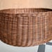 Studio McGee Basket Rattan Wicker Tree Collar with Handles Dark Brown Threshold