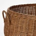 Studio McGee Basket Rattan Wicker Tree Collar with Handles Dark Brown Threshold