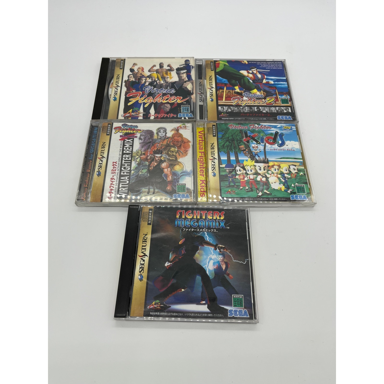 CIB Virtual Fighter Game Collection for Sega Saturn - Japanese Import