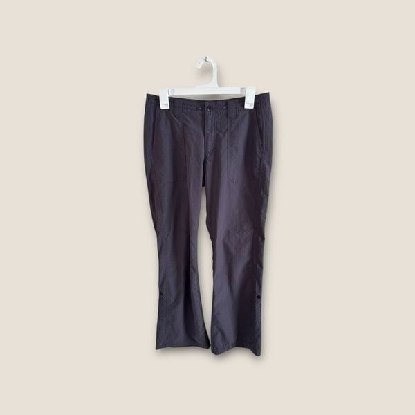 Patagonia Roll Tab Cuff Hiking Pants Purple Straight Leg Mid Rise Women's Size 6