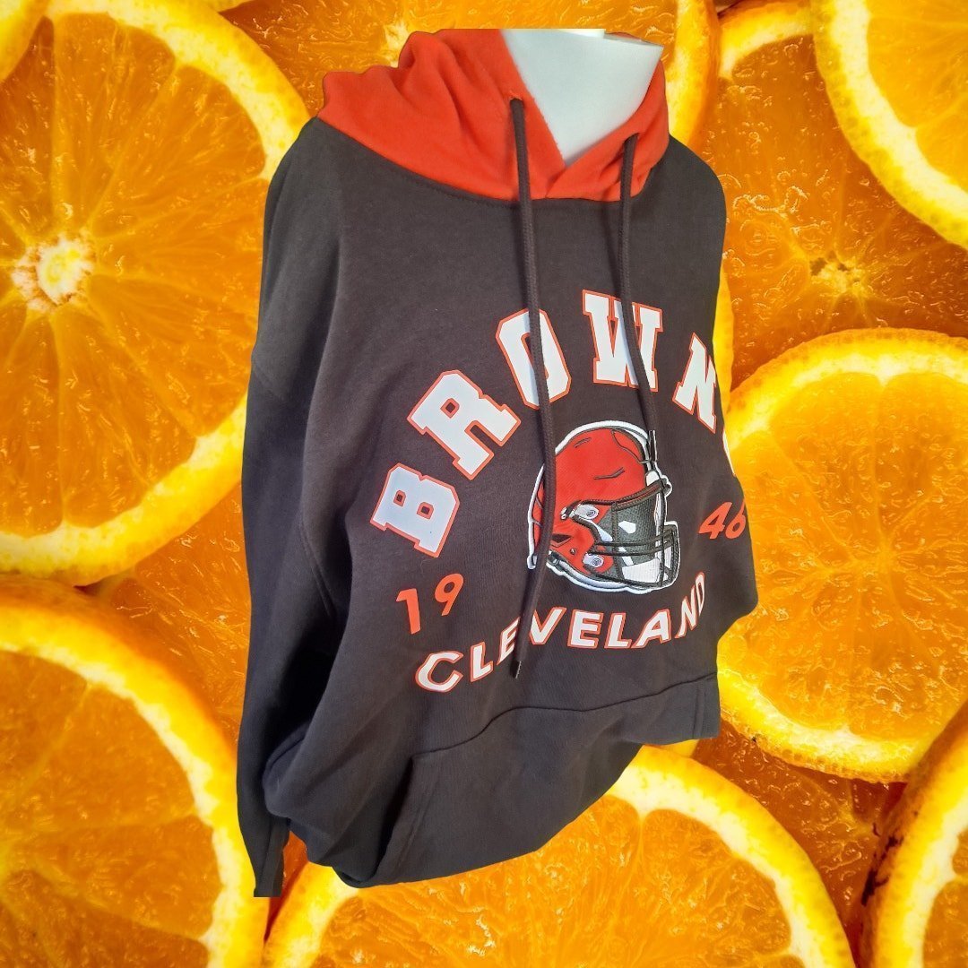 NFL Cleveland Browns Hoodie Sweatshirt Size Large