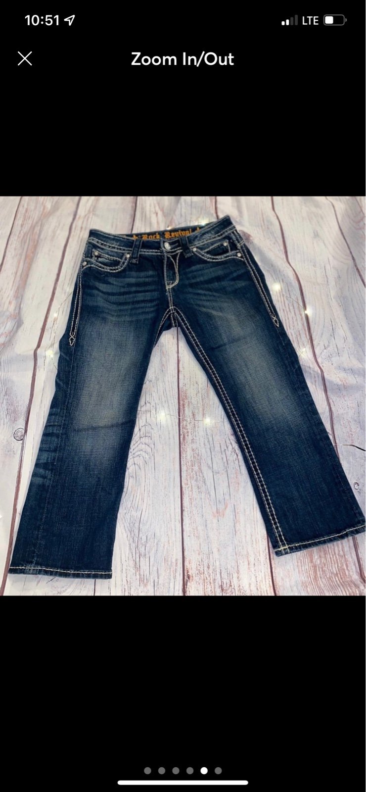 Rock revival capri jeans