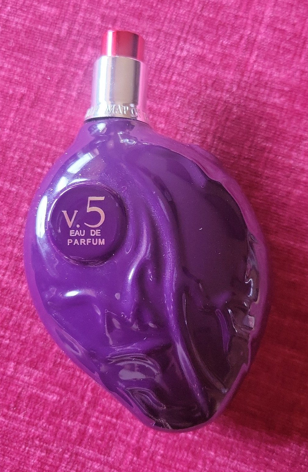 Map Of The Heart Purple Heart V 5 Eau De Parfum EDP 90 ml, 80% full.